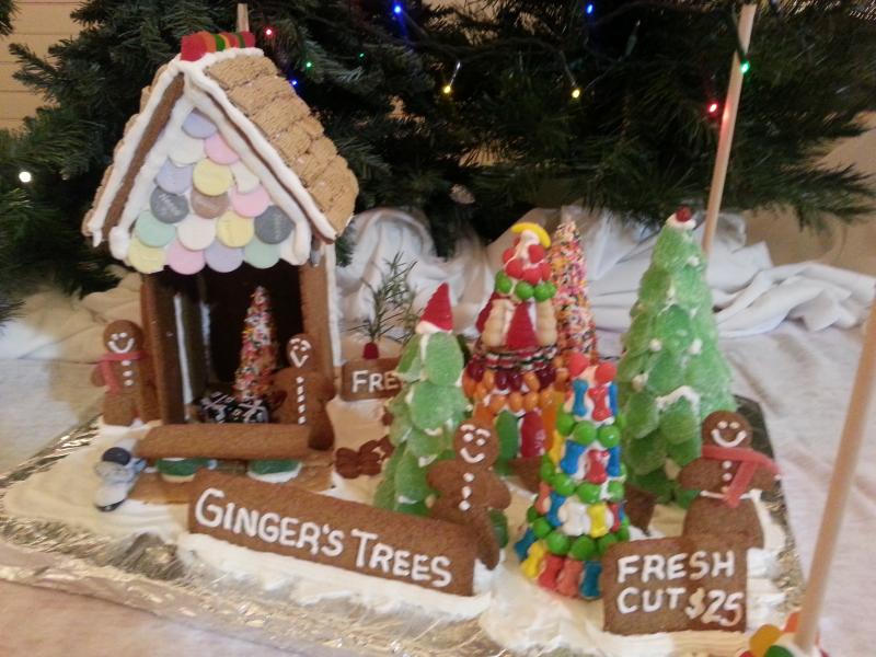 Ginger’s Trees - 2014 gingerbread Ginger’s Trees Gingerbread 2014 Gingerbread Spectacular BBH ME