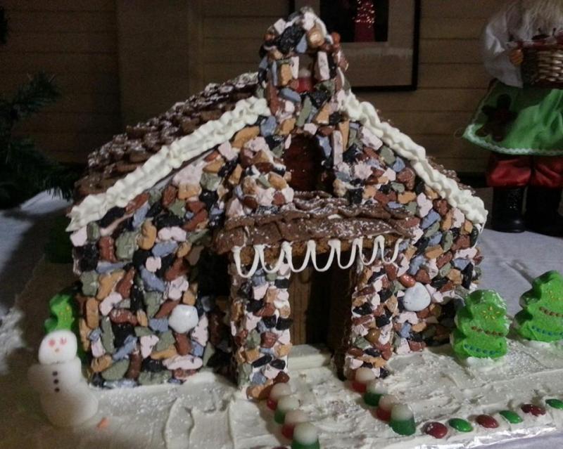 Michaela Marden’s Wilson Chapel gingerbread, 2014. Michaela Marden’s Wilson Chapel gingerbread