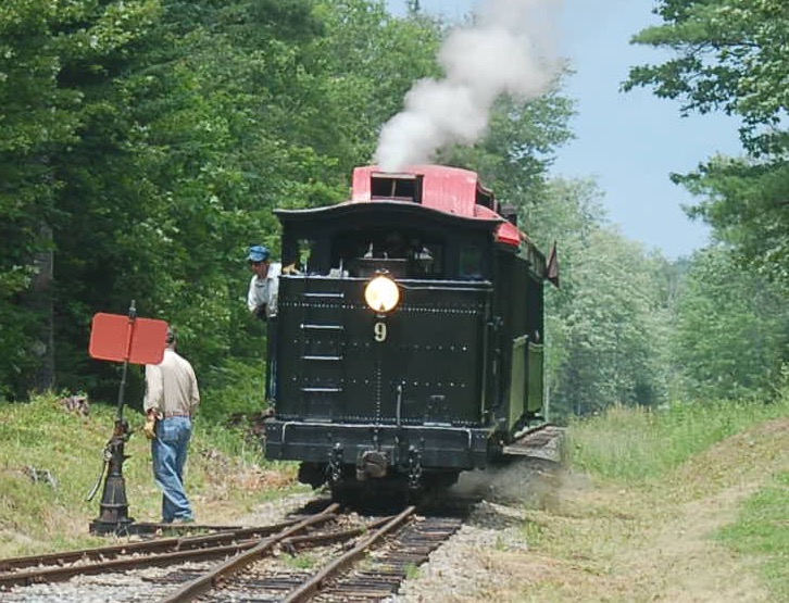 The steam train returns from the end of the line. ART MAYERS/Wiscasset Newspaper