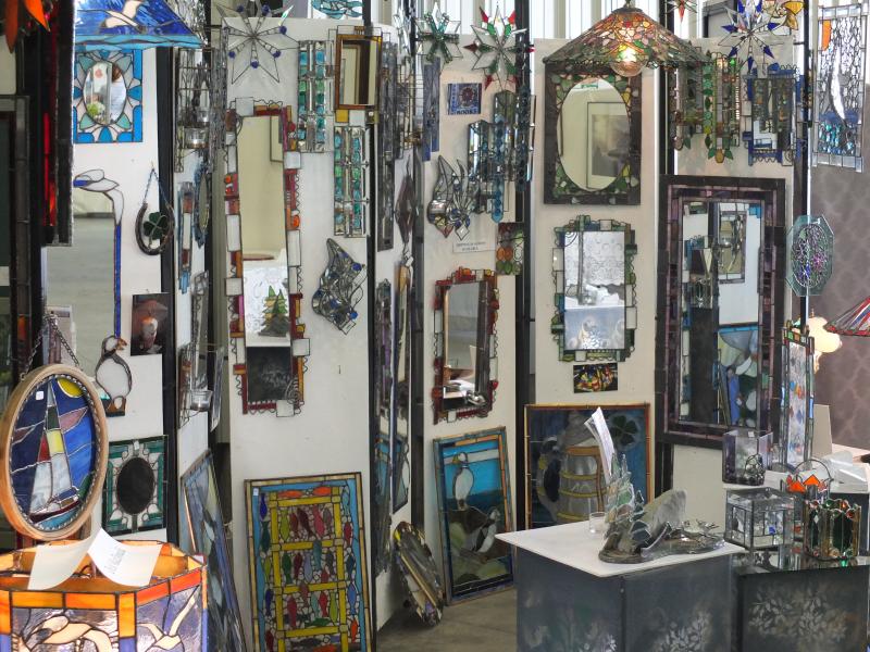 The functional Stained glass art of Dick Macdonald.