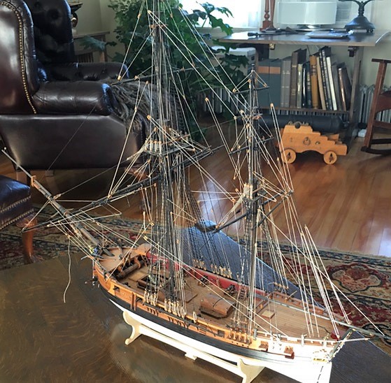 Ron Riml’s model of a British Navy 'Bomb-Ketch' of the Napoleonic Era