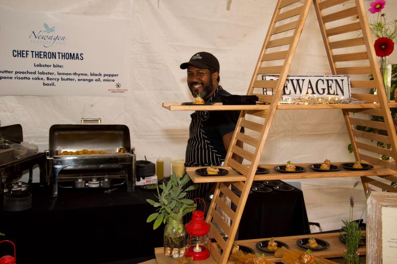 Chef Theron Thomas of Newagen Seaside Inn, Second Place People’s Choice winner! Bob Crink photo
