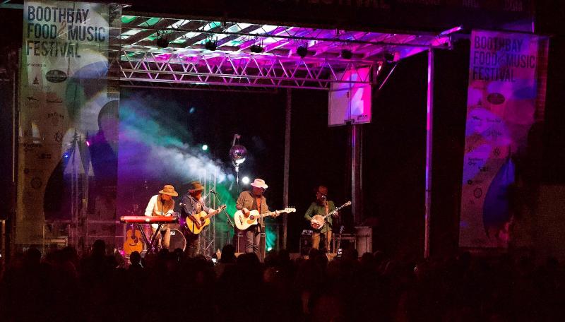 Ghost of Paul Revere headlined the first annual Boothbay Food & Music Festival. Bob Crink photo