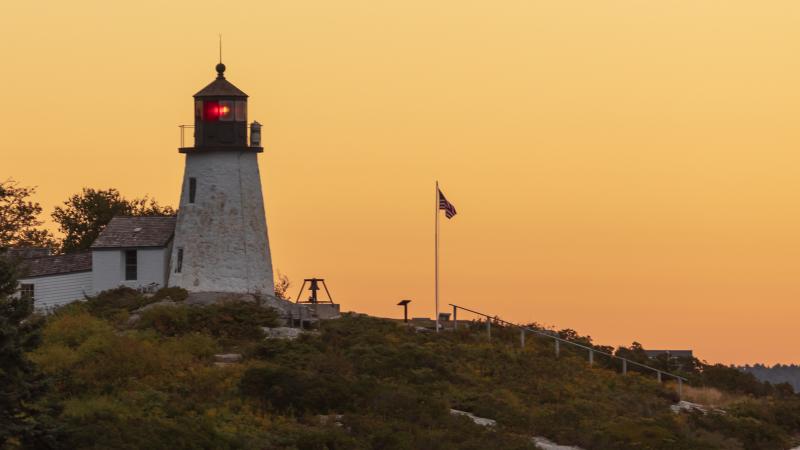 Burnt Island Lighhouse. Mike Leonard photo