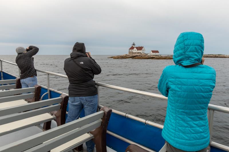 Three of the nearly 20 participants on the Sunrise Photography Cruise. Mike Leonard photo