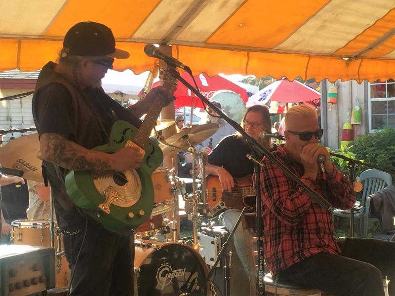 The Eric Green band. Check out that 1920’s standard replica guitar! LISA KRISTOFF/Boothbay Register