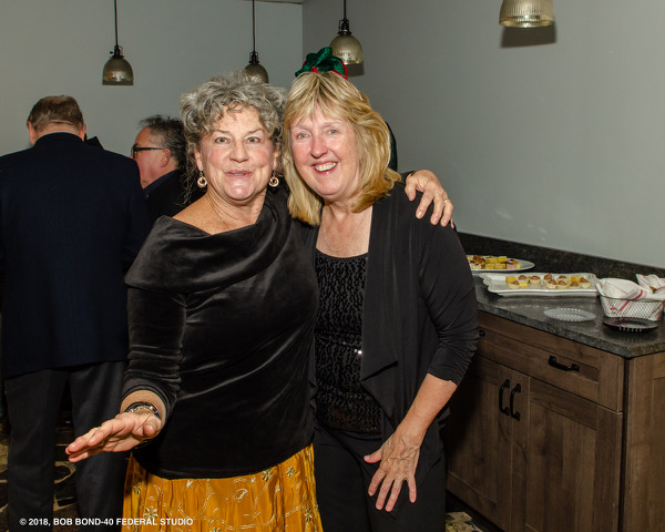 Michelle Peele, left, Ball organizer, and Terri Wells. Courtesy of Bob Bond