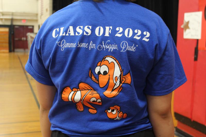 The freshmen's T-shirt design. Vanessa Dunn/Wiscasset Newspaper