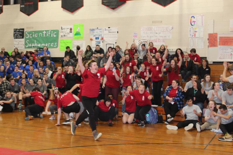 The gym was packed with students ready to participate. VANESSA DUNN/Wiscasset Newspaper