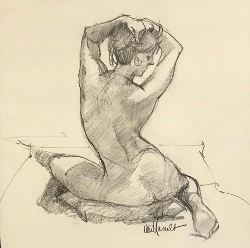 “Nude Study 2” - by East Boothbay artist Tony van Hasselt. Courtesy of Mark Coates Tony van Hasselt