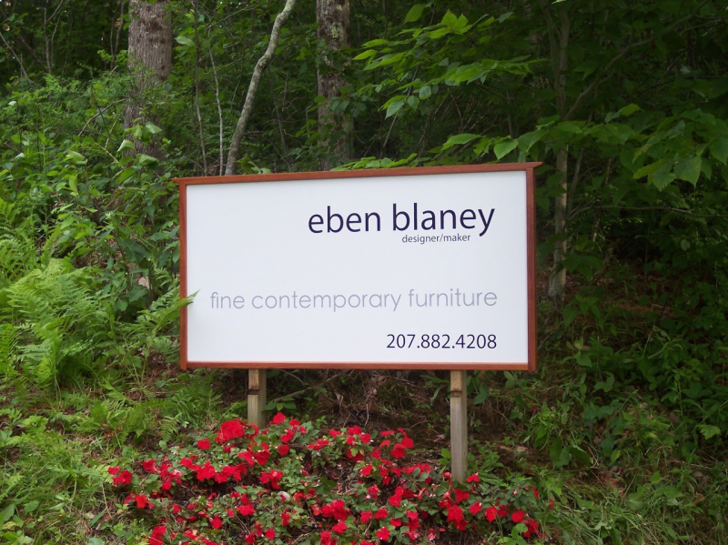 Look for this sign on the Eddy Road in Edgecomb July 12-14. Courtesy of Eben Blaney