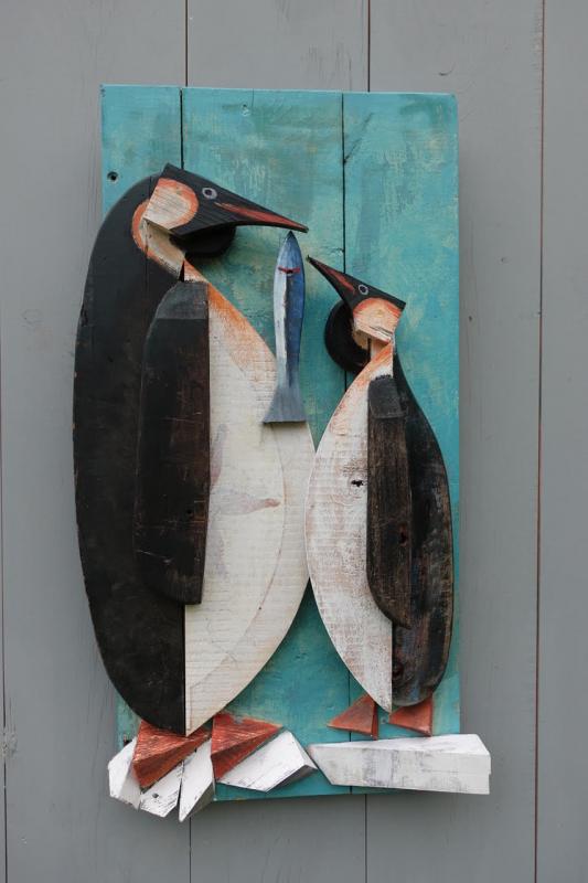 Assemblist artist Andre Benoit joins the Arts & Yachts exhibition event this year. Above is an example of his repurposed sculptures. Courtesy of Leslie Muir-Volpe Andre Benoit