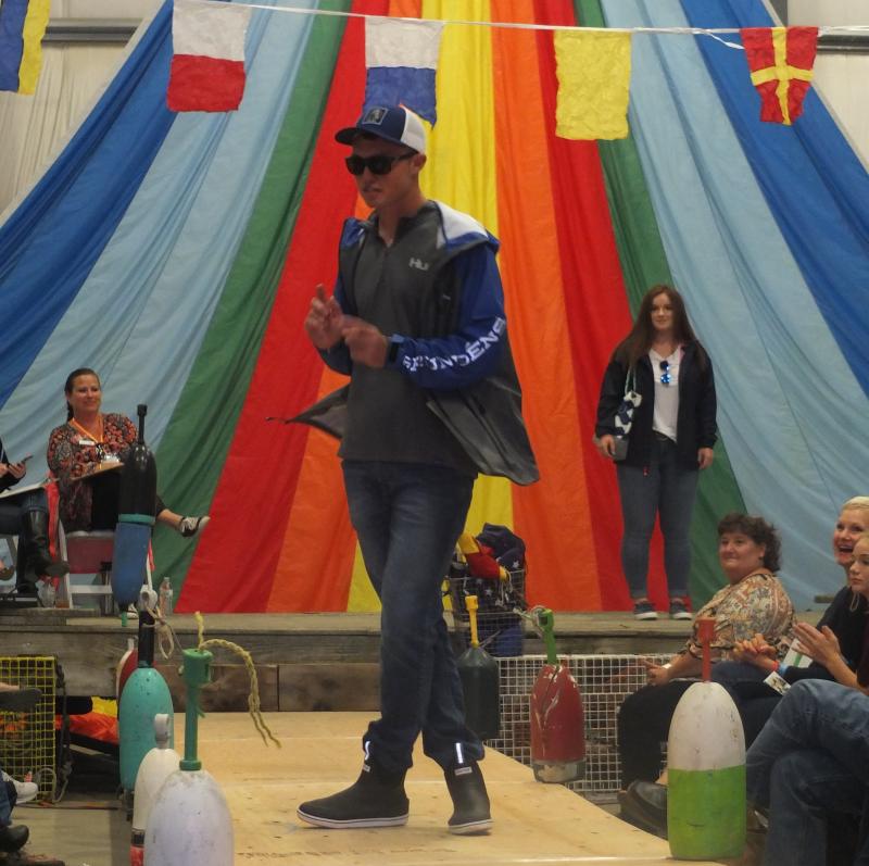 Nicholas Morley owned that runway! LISA KRISTOFF/Boothbay Register