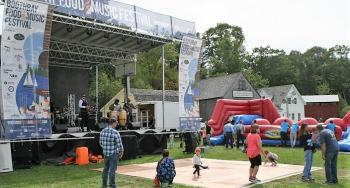 Dancing to Dr. Zog during the Family Fun Fest Sept. 22 at Boothbay Railway Village. Bob Crink photo