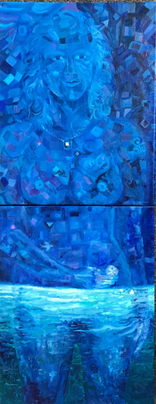 “Every Day I Have the Blues” by Southport artist Fran Scannell. Courtesy of Mark Coates Fran Scannell