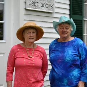 Linda Winterberg, left, and Kathy Martin-Savage, former and current presidents, respectively, of Friends of the Library. Courtesy of Wendy Ross