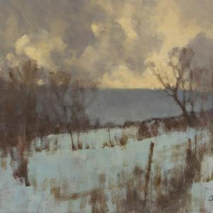Winter Interlude by Angelo Franco, oil, 12” x 16 